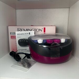 nib-Remington Ionic Conditioning Hair Setter, 20 Velvet Hair Rollers